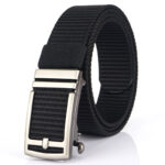 Silver buckle--black