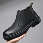 Black nubuck leather【A121】